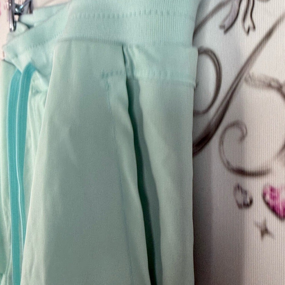 Fila pants joggers cuff hem bottom Light blue mint Green Women's Joggers comfy - Picture 5 of 13